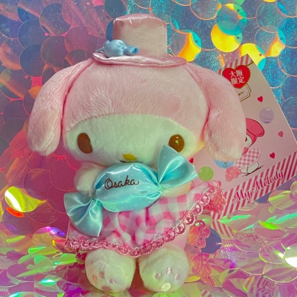 My Melody Limited Edition Osaka Candy Mascot Keychain Plush
